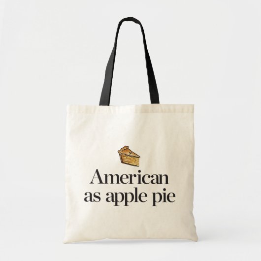 Amerikaans als Apple Pie Tote Bag (Voorkant)