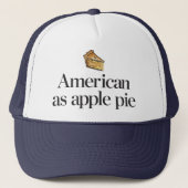 Amerikaans als Apple Pie Trucker Pet (Voorkant)
