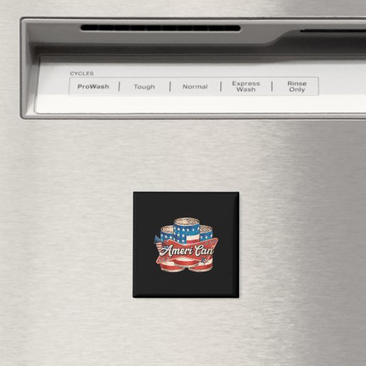 Amerikaans Ameri Kan 4 juli Retro Usa Bier Patr Magneet (Insitu (Vaatwasser))