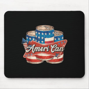 Amerikaans Ameri Kan 4 juli Retro Usa Bier Patr Muismat
