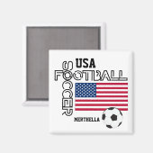 Amerikaans-Amerikaans persoonlijk Football Magneet (Voorkant / Achterkant)