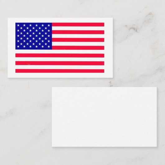 Amerikaans Amerikaans Visitekaartje voor de Amerik (Voorkant / Achterkant)