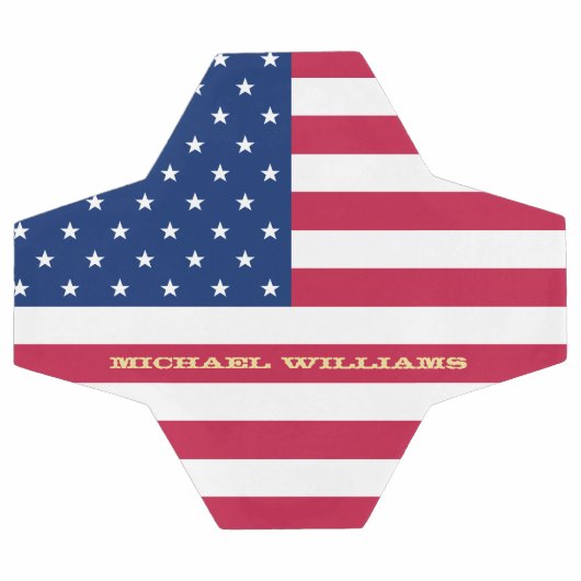 Amerikaans Amerikaans vlaggemonogramme Naam Patrio Voetbal (Enkel)