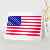 Amerikaans Amerikaans Wenskaart met de Amerikaanse Kaart (Gele Bloem)