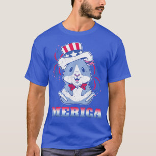 Amerikaans-Amerikaanse Guinee-Hamster Pig Verenigd T-shirt