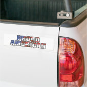 Amerikaans-Amerikaanse stromend gebied Bumpersticker (Op Truck)