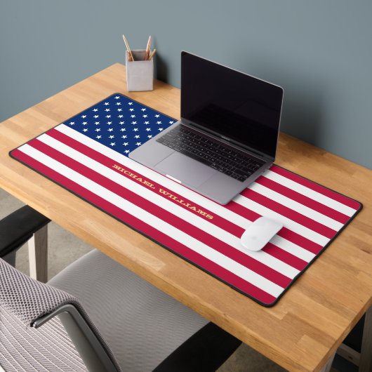 Amerikaans-Amerikaanse vlag - Gepersonaliseerd mon Bureaumat (Kantoor 2)