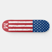 Amerikaans-Amerikaanse vlag - Gepersonaliseerd mon Persoonlijk Skateboard (Horizontaal)
