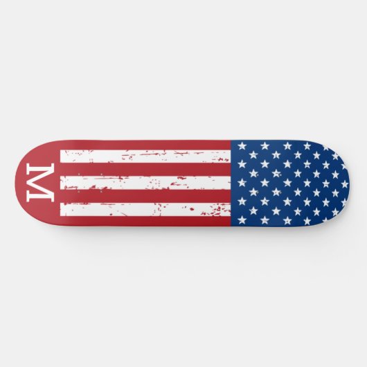 Amerikaans-Amerikaanse vlag - Gepersonaliseerd mon Persoonlijk Skateboard (Horizontaal)