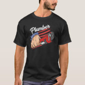 Amerikaans-Amerikaanse vlaggenleidingpijpleiding P T-shirt (Voorkant)