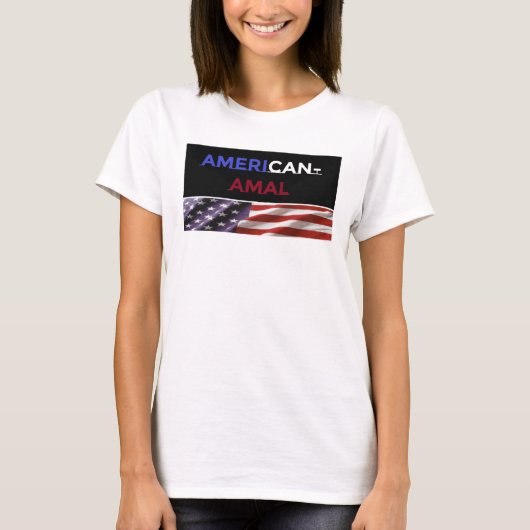 Amerikaans-Amerikaanse vrouwen T-shirt (Voorkant)