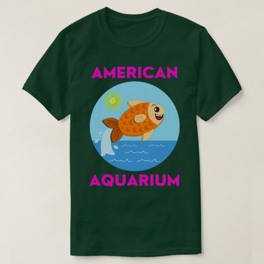 Amerikaans aquarium 3 t-shirt (Design voorkant)