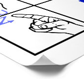 Amerikaans ASL-alfabet, Poster met basis gebarenta (Hoek)