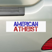 Amerikaans atheïst bumpersticker (Op auto)