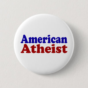 Amerikaans atheïst ronde button 5,7 cm