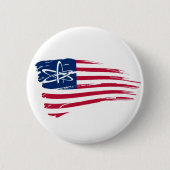 Amerikaans atheïst ronde button 5,7 cm (Voorkant)
