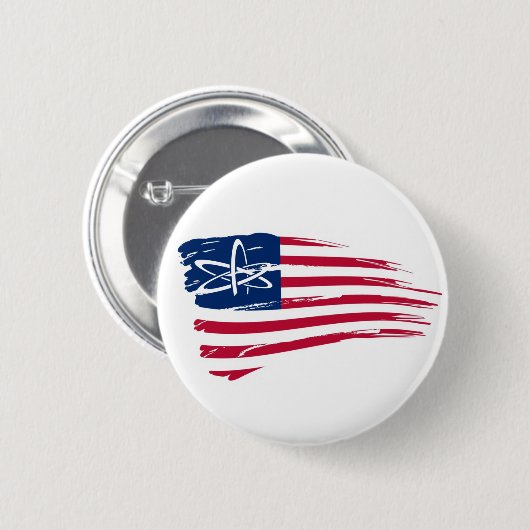 Amerikaans atheïst ronde button 5,7 cm (Voorkant /achterkant)