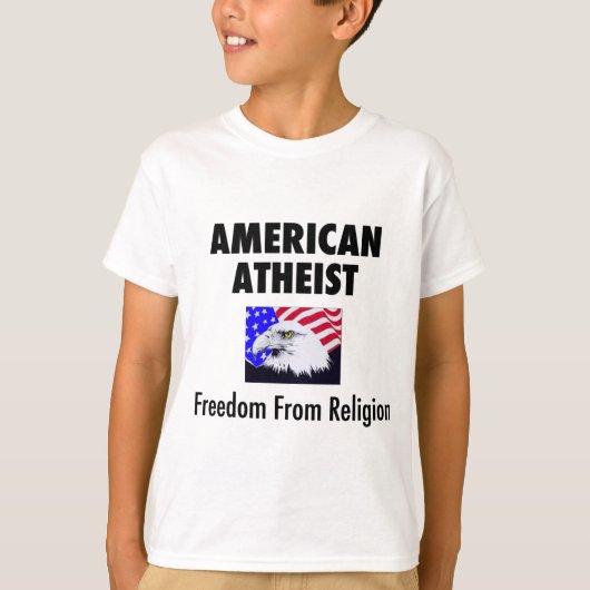 Amerikaans atheïst t-shirt (Voorkant)
