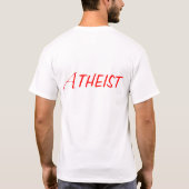Amerikaans atheïstisch Shirt (Achterkant)