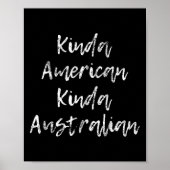 Amerikaans Australisch dubbele nationaliteit cadea Poster (Voorkant)