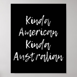 Amerikaans Australisch dubbele nationaliteit cadea Poster