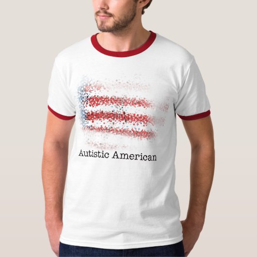 Amerikaans autistisch t-shirt (Voorkant)