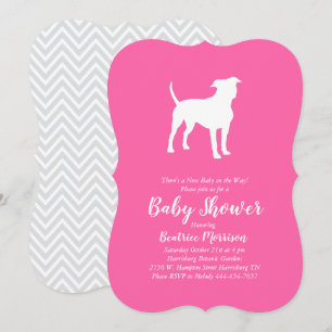 Amerikaans Baby shower Staffordshire Terrier Dog Kaart