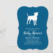 Amerikaans Baby shower Staffordshire Terrier Dog Kaart (Voorkant / Achterkant)