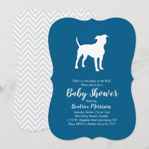 Amerikaans Baby shower Staffordshire Terrier Dog Kaart