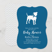 Amerikaans Baby shower Staffordshire Terrier Dog Kaart (Voorkant / Achterkant)