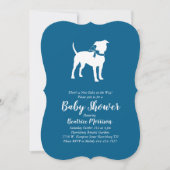 Amerikaans Baby shower Staffordshire Terrier Dog Kaart (Voorkant)
