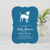 Amerikaans Baby shower Staffordshire Terrier Dog Kaart (Staand voorkant)