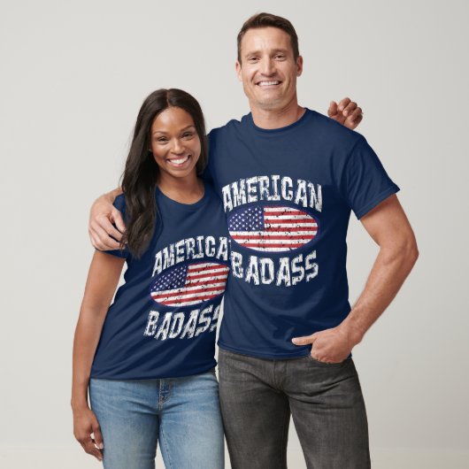 Amerikaans Badass-shirt T-shirt (Unisex)