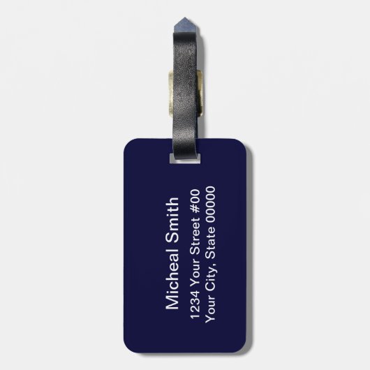 Amerikaans Bagagelabel (Achterkant verticaal)