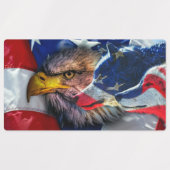 Amerikaans Bald Eagle Wolf Flag Patriotic Labels (Design 2)