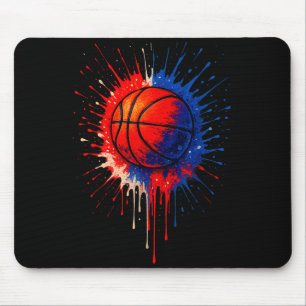 Amerikaans basketbal splash bal speler team kinder muismat