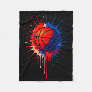 Amerikaans basketbal Splash Ball Speler Team Kinde Fleece Deken