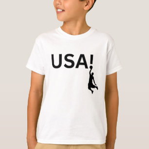 Amerikaans basketbalspeler t-shirt