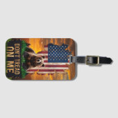 Amerikaans Beer Sunset Sentinel Bagagelabel (Voorkant (horizontaal))