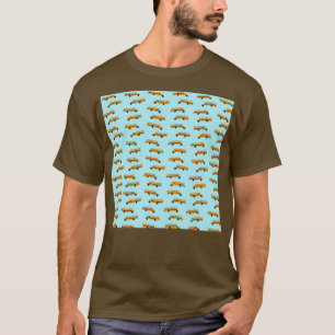 Amerikaans behang voor schoolbus t-shirt