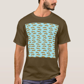 Amerikaans behang voor schoolbus t-shirt