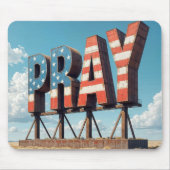 Amerikaans bidbord op landbouwgrond muismat (Voorkant)