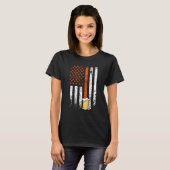 Amerikaans bier Vader Dag Mannen Bier Drinker 2 T-shirt (Voorkant volledig)