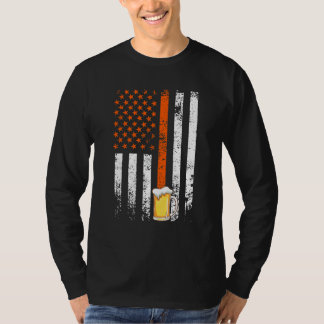 Amerikaans bier vadersdag mannen bier drinker 2 t-shirt