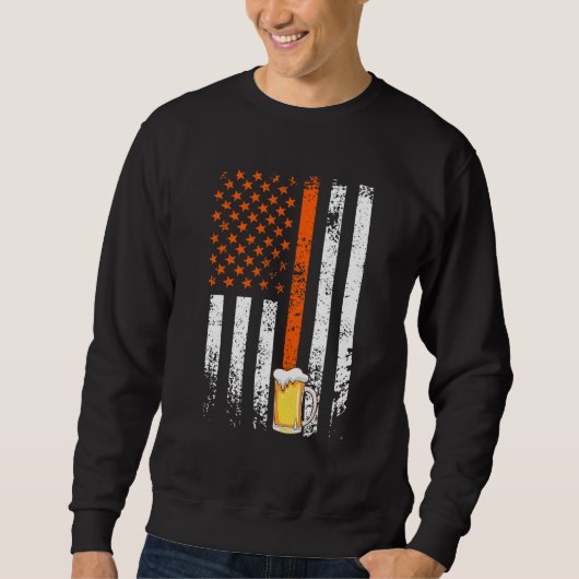 Amerikaans bier vadersdag mannen bier drinker 2 trui (Voorkant)