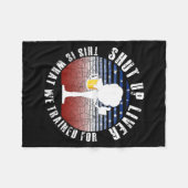 Amerikaans Bierdrinkend Team Grappige Dag Amerikaa Fleece Deken (Voorkant (Horizontaal))