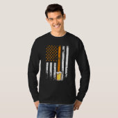 Amerikaans Biertje Vader Dag Mannen Bier Drinker 1 T-shirt (Voorkant volledig)