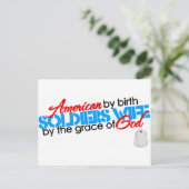 Amerikaans bij geboorte briefkaart (Staand voorkant)