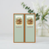 Amerikaans Bladwijzer Woodcock Briefkaart (Staand voorkant)