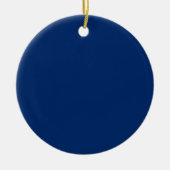 Amerikaans blauw keramisch ornament (Voorkant)